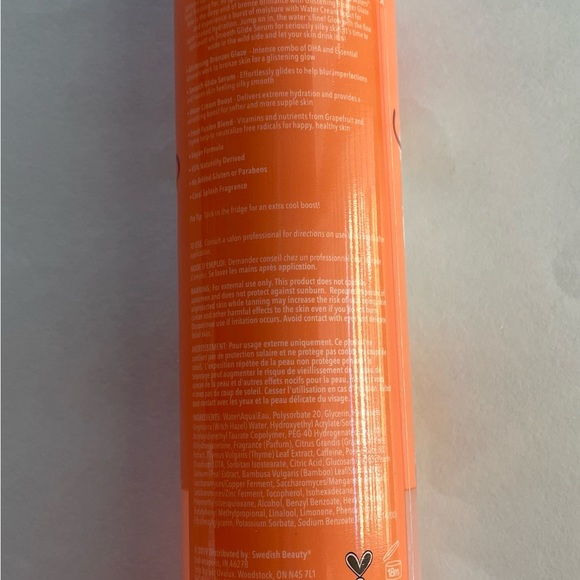 Swedish Beauty Skincare Brand New Tanning Bed Bronzer From Sun Tan